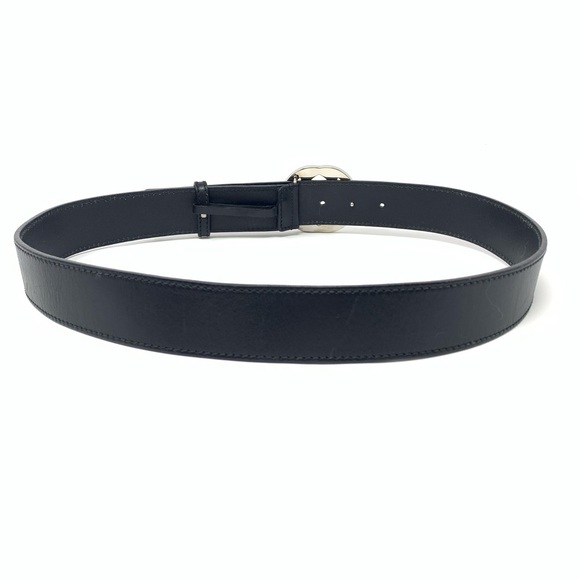 Gucci Interlocking G black leather belt size 95/38 - Picture 3 of 17